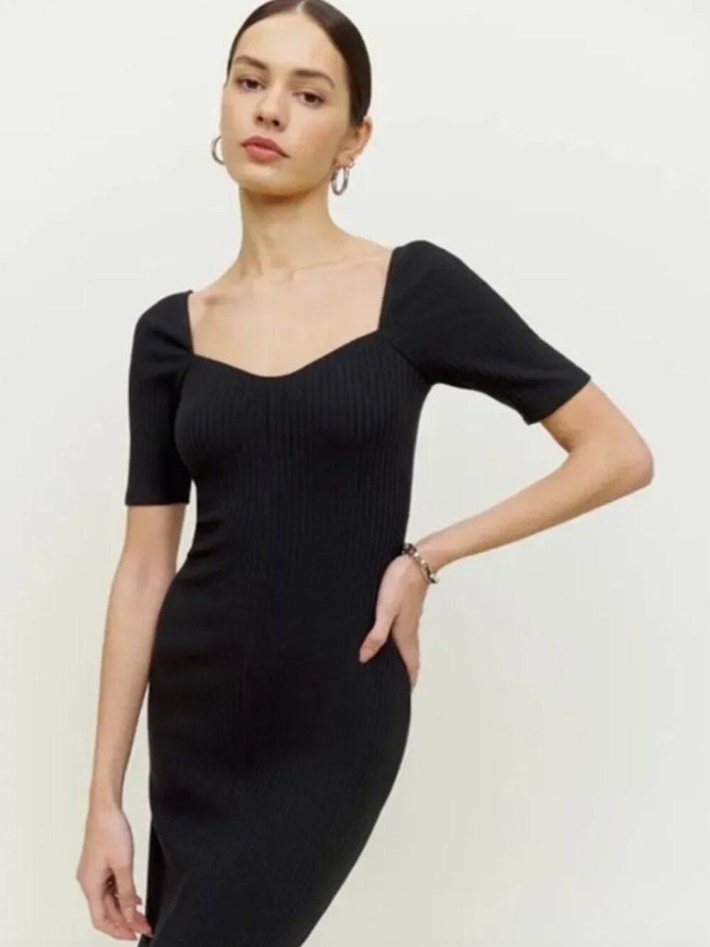 Reformation Koda Knit Dress - Black